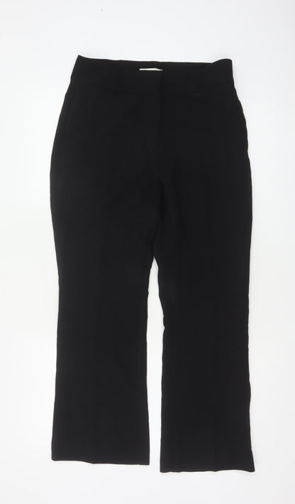 H&M Women’s Black UK 12 Bootcut Stretch Dress Trousers
