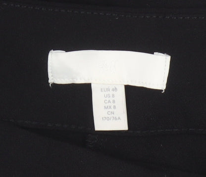 H&M Women’s Black UK 12 Bootcut Stretch Dress Trousers