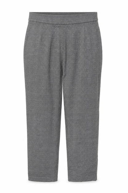 Marks & Spencer Women Grey Mix Size 16 Short Tapered Stretch Trousers