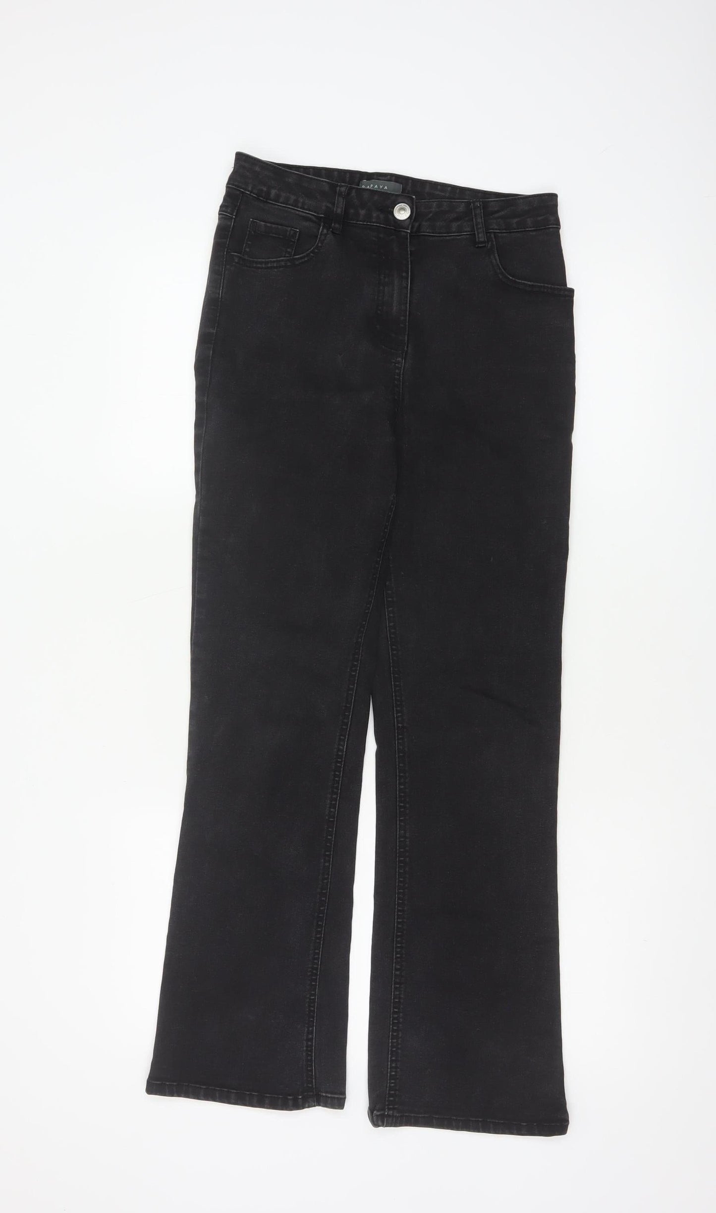 Papaya Women’s Black Bootcut Stretch Jeans Size 8 L29