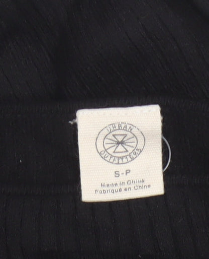 The Ragged Priest Women Black S Ribbed Boat Neck Knit Jumper
