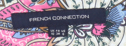 French Connection Women Multicoloured UK 10 Paisley Sheath Dress