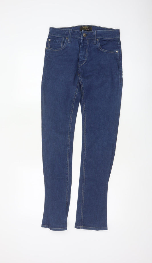 Back view of Jack & Jones Men’s Blue 28/32 Clark Classic Straight Jeans