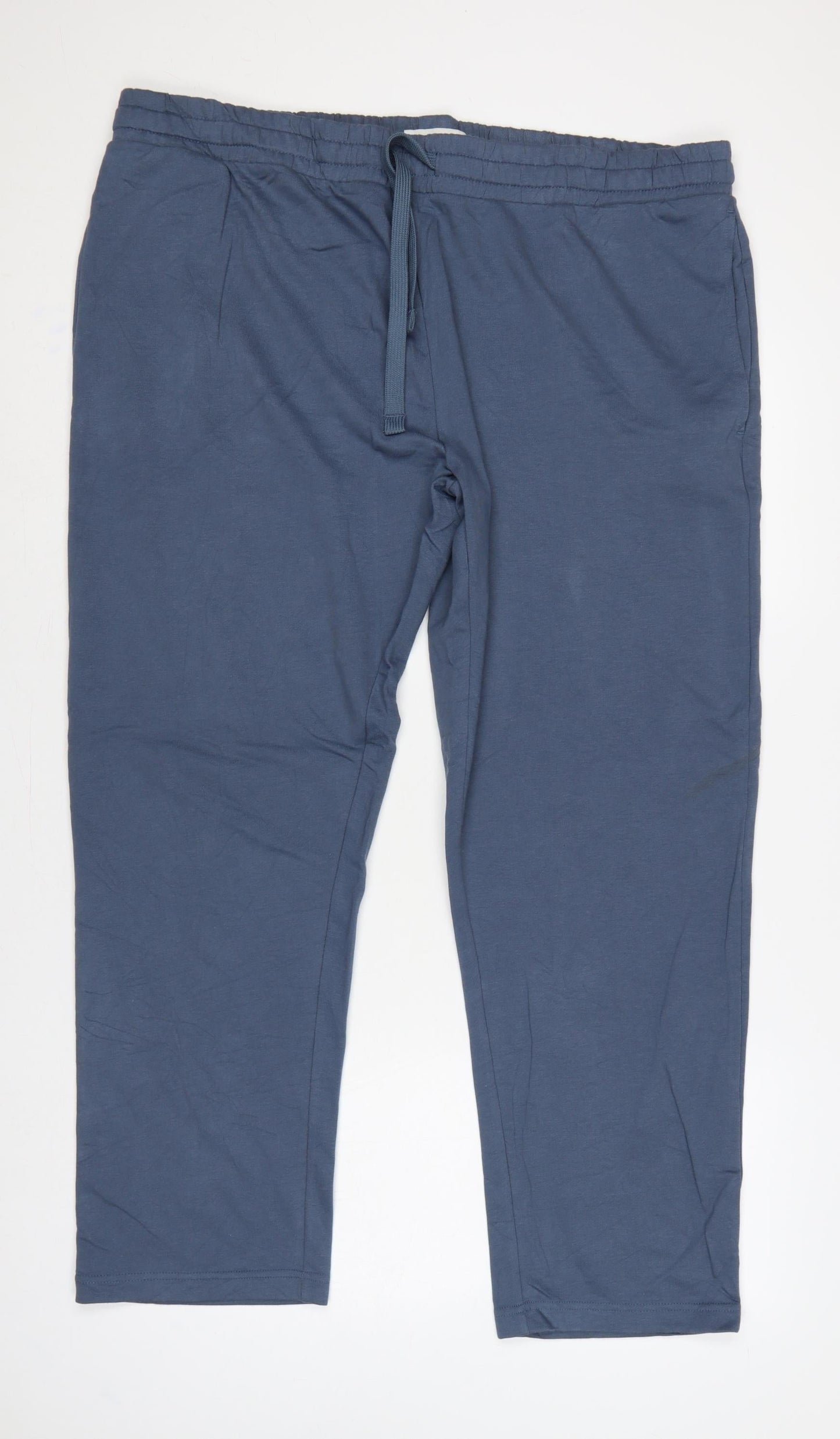Marks & Spencer Men's Blue 3XL Short Regular Fit Jogger Trousers