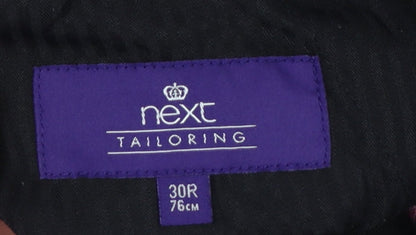 Next Men’s Black 30R Tailoring Straight Dress Trousers 30in