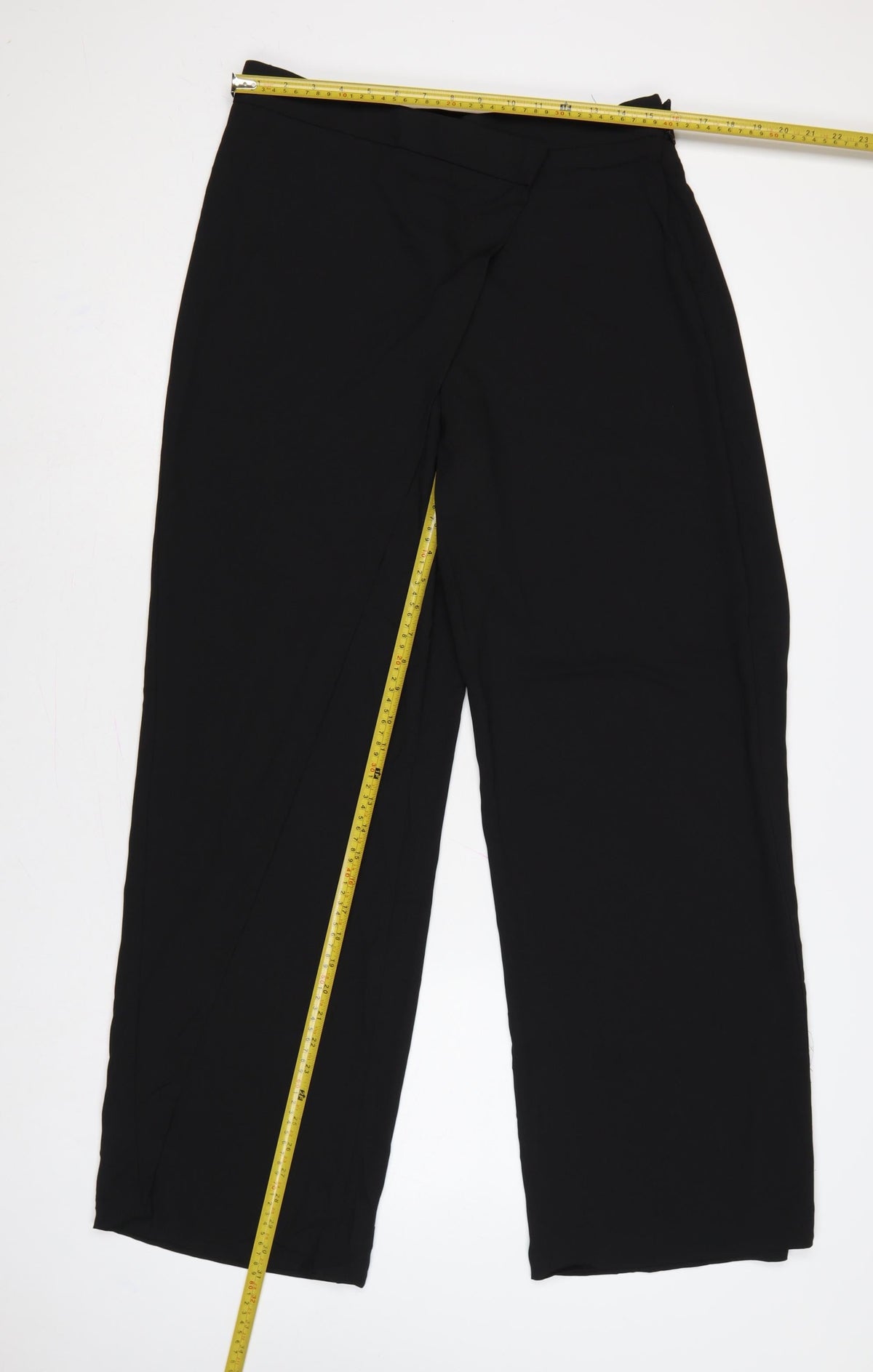 Zara Women’s Black L Wide-Leg Tailored Dress Trousers
