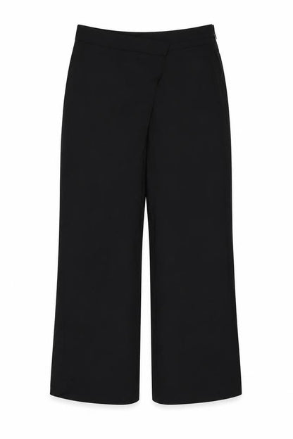 Zara Women’s Black L Wide-Leg Tailored Dress Trousers