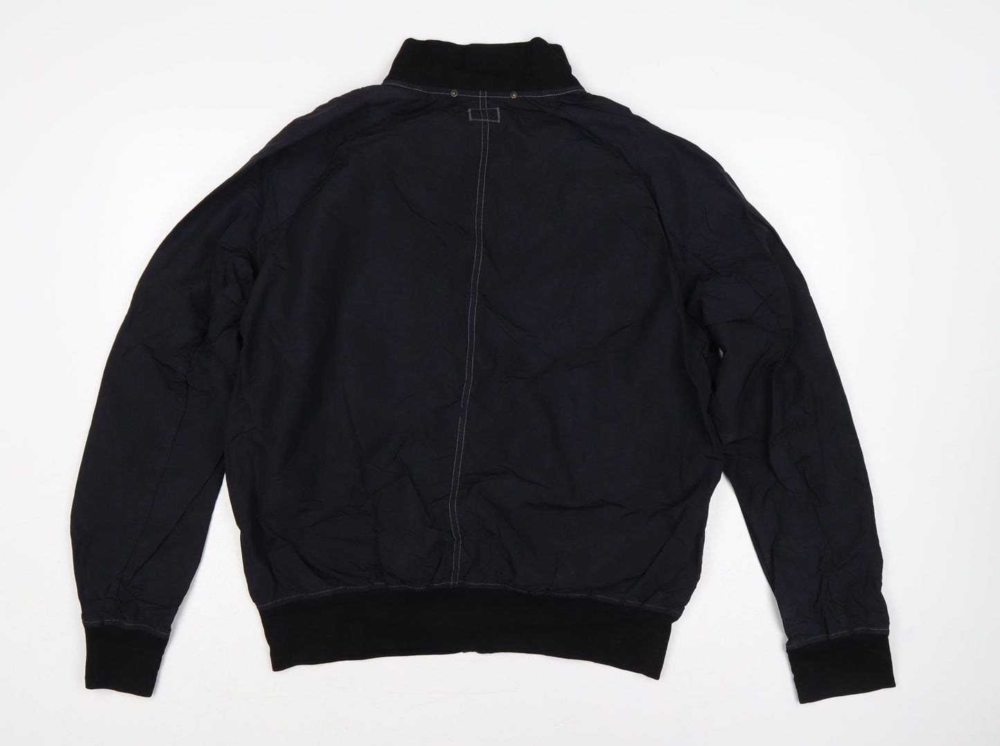 C.P. Company Men’s Black L Nylon Button Bomber Jacket