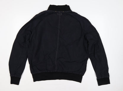 C.P. Company Men’s Black L Nylon Button Bomber Jacket