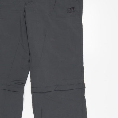 Karrimor Women Black UK 14 Convertible Cargo Trousers Outdoor Pockets