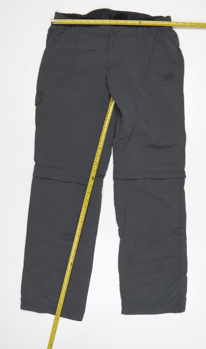 Karrimor Women Black UK 14 Convertible Cargo Trousers Outdoor Pockets