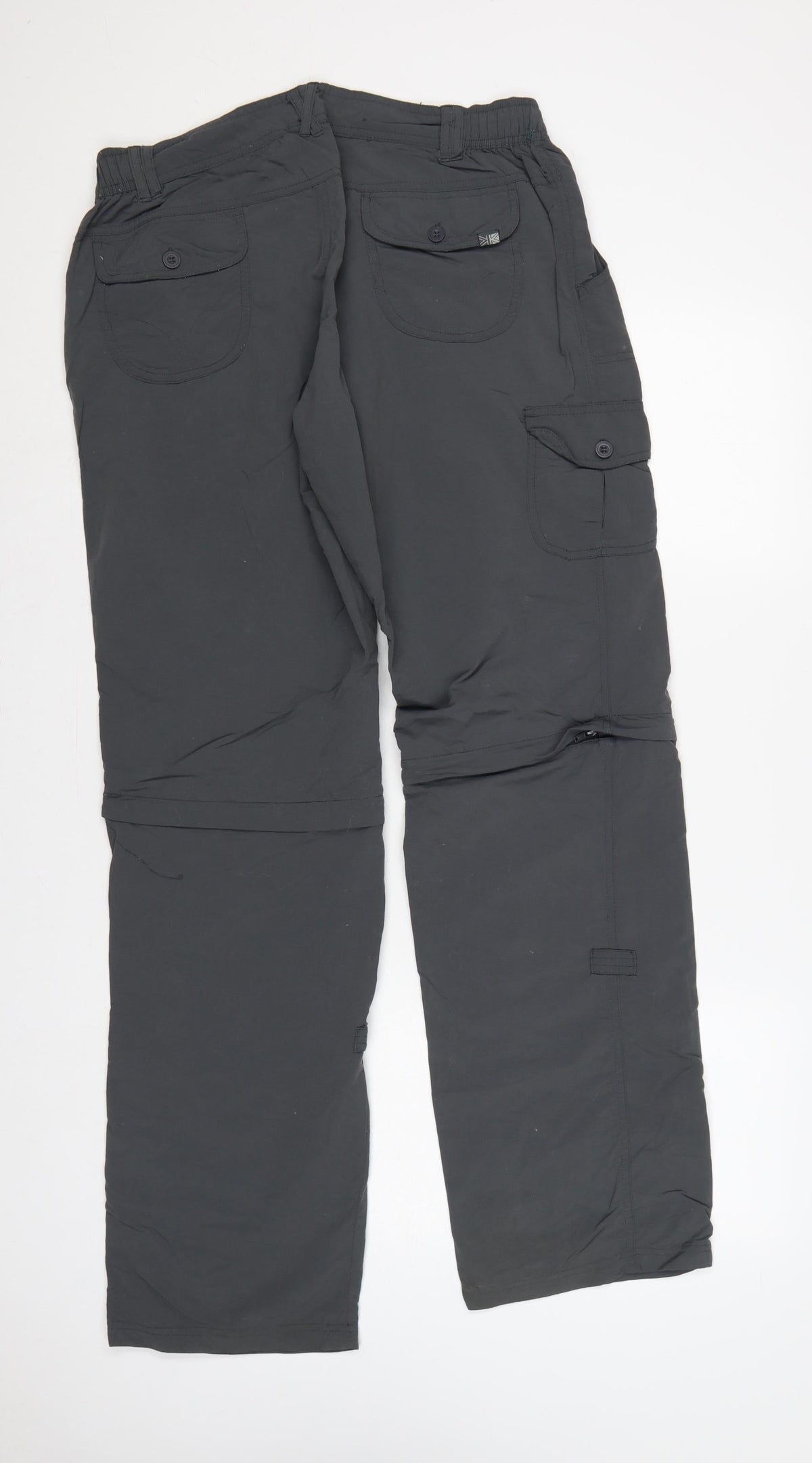 Karrimor Women Black UK 14 Convertible Cargo Trousers Outdoor Pockets
