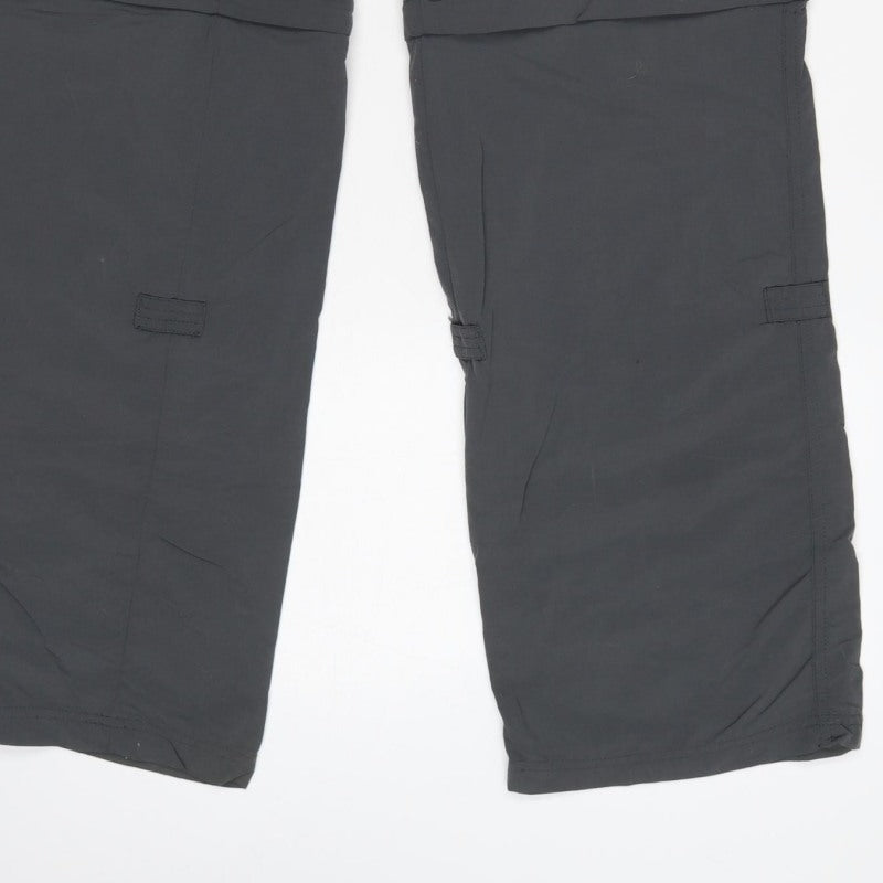 Karrimor Women Black UK 14 Convertible Cargo Trousers Outdoor Pockets