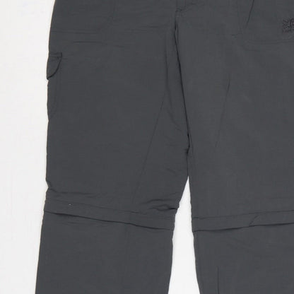Karrimor Women Black UK 14 Convertible Cargo Trousers Outdoor Pockets