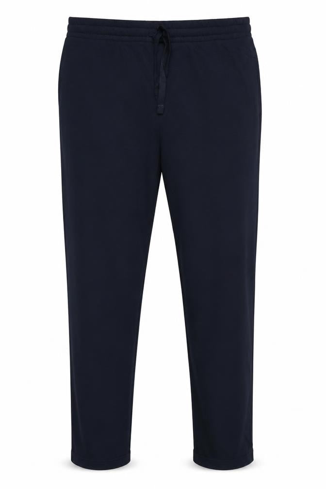 Marks and Spencer Men Blue 2XL Long Jogger Trousers Elastic Waist