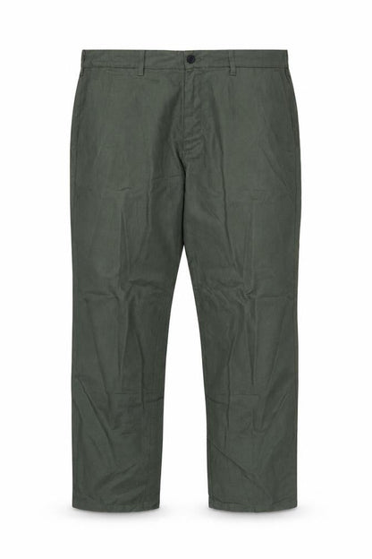 Marks & Spencer Men Green 42in 33in Linen Blend Chino Trousers