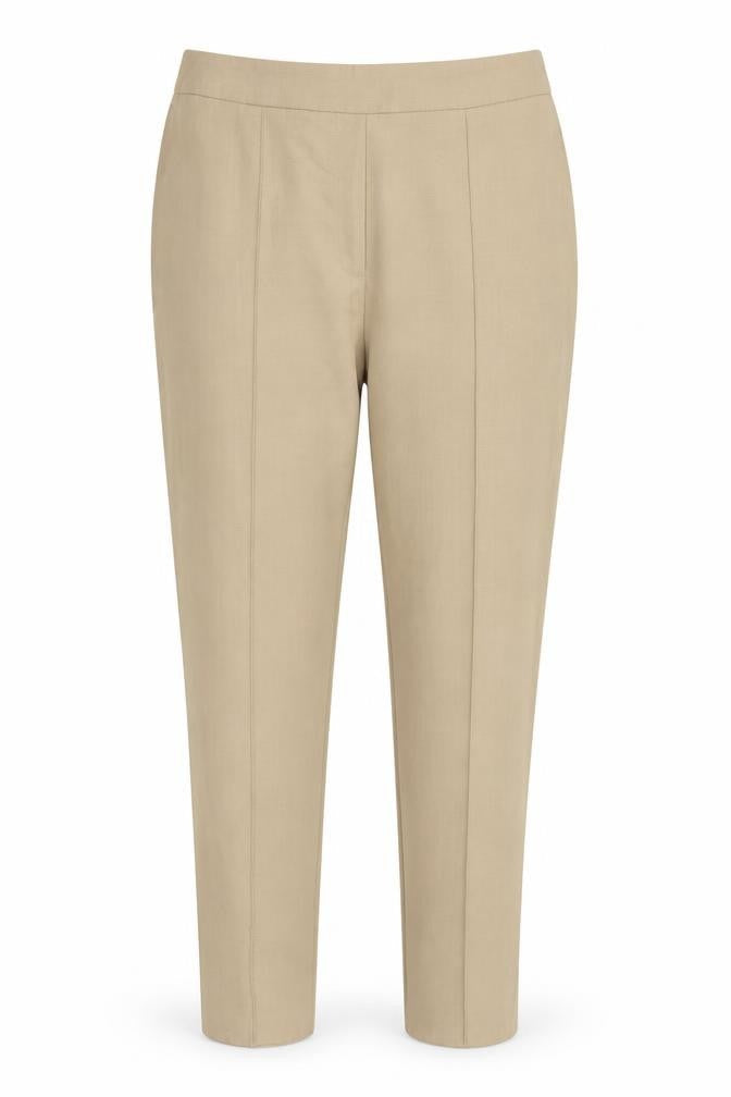 Marks & Spencer Women’s Beige Size 20 Tailored Tapered Trousers Elastic Waist