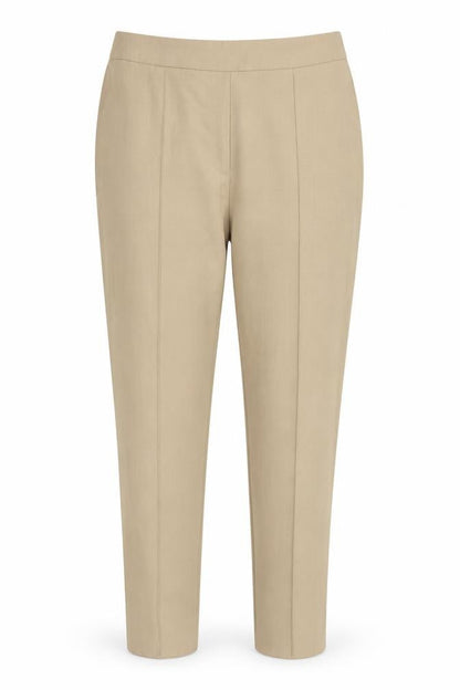 Marks & Spencer Women’s Beige Size 20 Tailored Tapered Trousers Elastic Waist