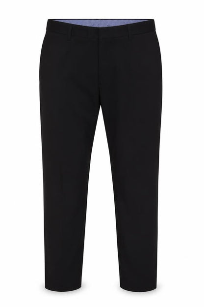 Marks & Spencer Men Black 36 Tailored Stretch Dress Trousers