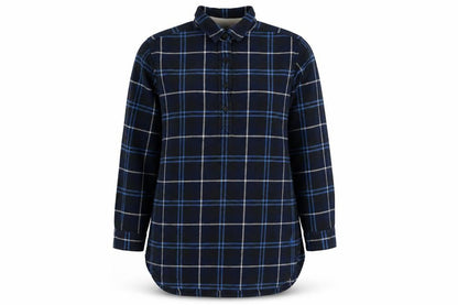 JW Anderson Women’s Blue Check Cotton Tunic Shirt Size S