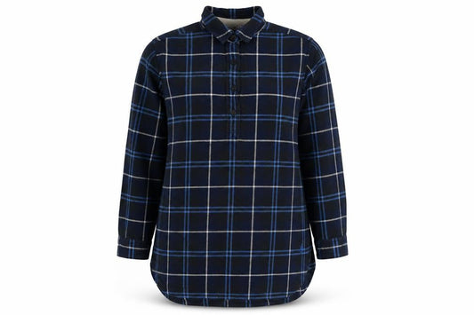 JW Anderson Women’s Blue Check Cotton Tunic Shirt Size S