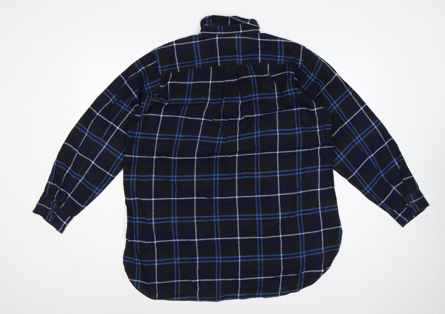 JW Anderson Women’s Blue Check Cotton Tunic Shirt Size S