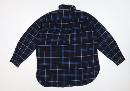 JW Anderson Women’s Blue Check Cotton Tunic Shirt Size S