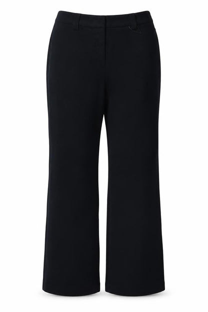 Marks & Spencer Women Blue UK 14 Long Wide-Leg Tailored Trousers