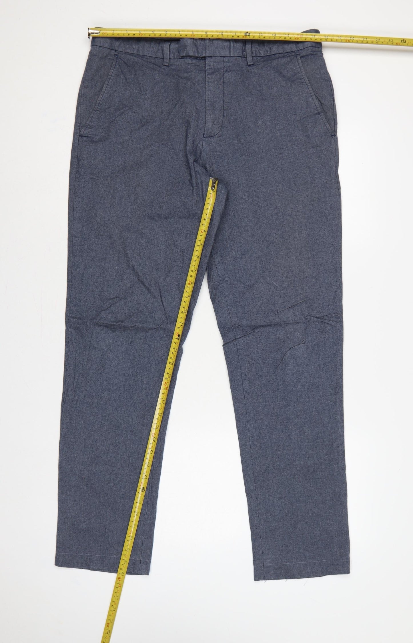Jasper Conran Men’s Blue Cotton Chino Trousers 36R Regular