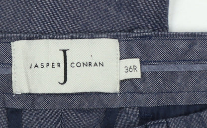 Jasper Conran Men’s Blue Cotton Chino Trousers 36R Regular