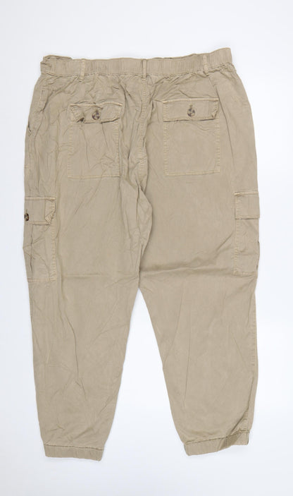 Marks and Spencer Women’s Brown UK 20 Regular Cargo Trousers