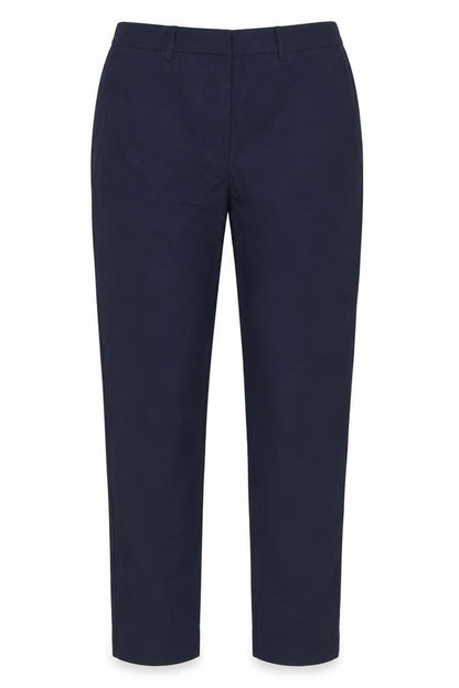 Marks & Spencer Women Blue UK 10 Regular Tapered Tailored Trousers