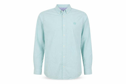 Marks & Spencer Men Green L Heritage Striped Button-Down Cotton Shirt