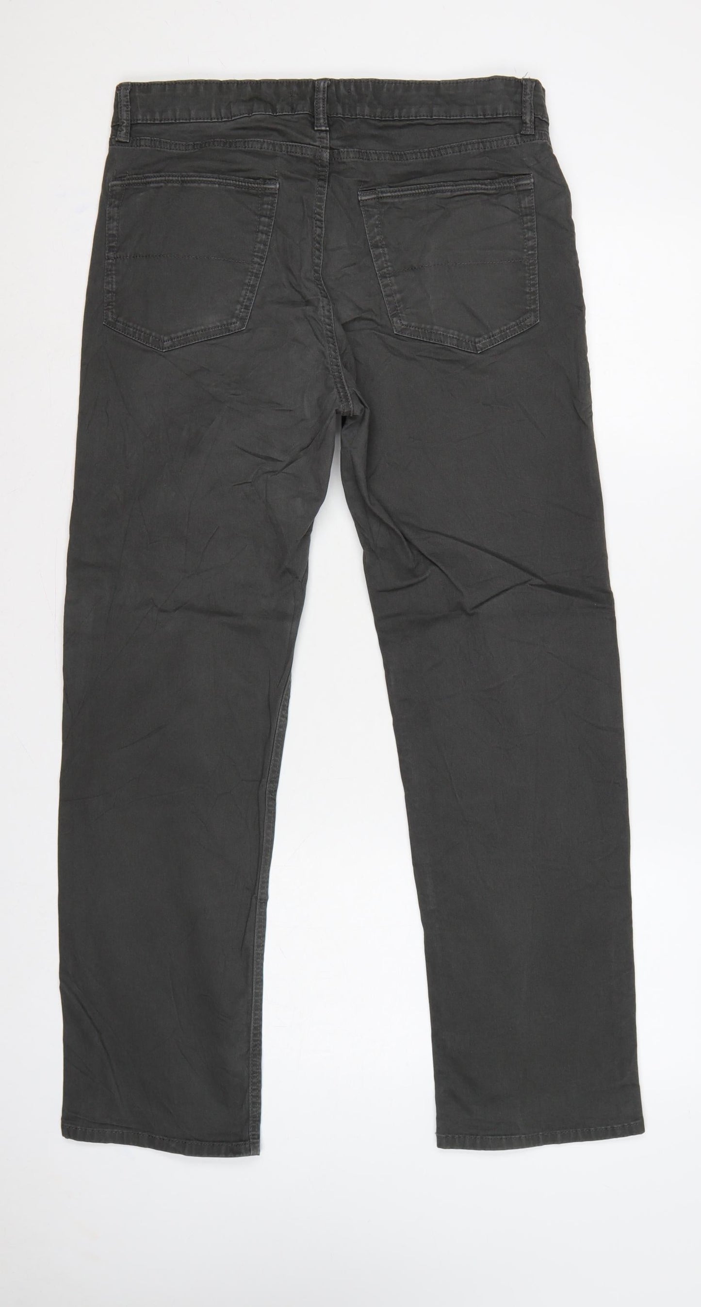 Marks & Spencer Men’s Black 34/31 Straight Stretch Jeans