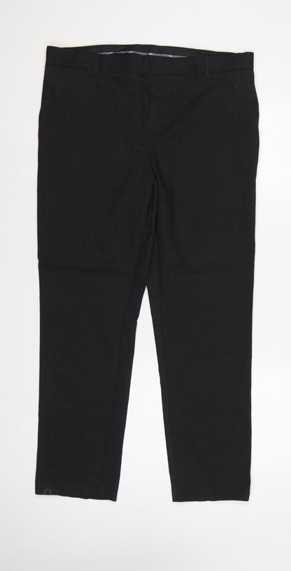 Marks & Spencer Boys Black 18 Plus School Dress Trousers 36in Waist