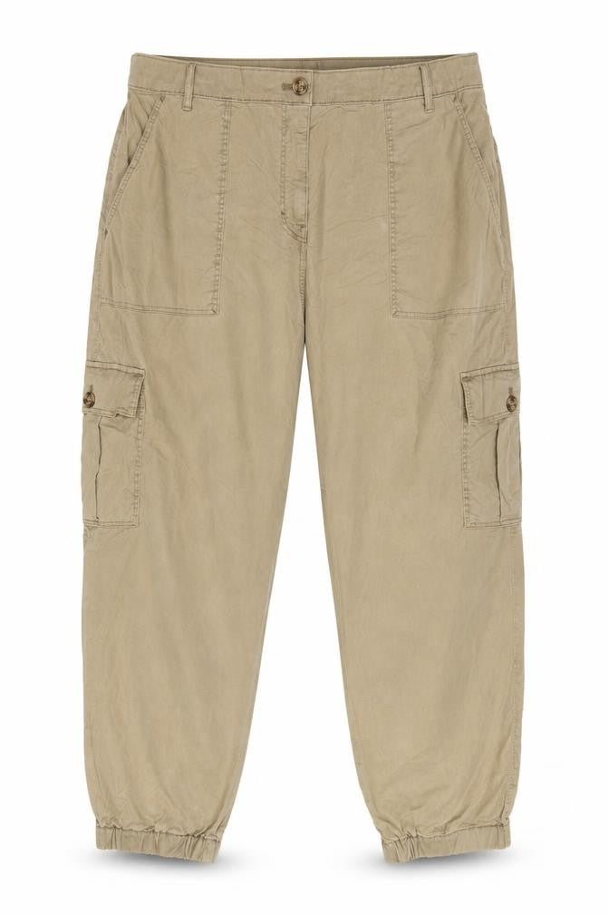 M&S Women’s Beige UK 18 Short Cargo Jogger Trousers Pockets
