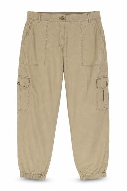 M&S Women’s Beige UK 18 Short Cargo Jogger Trousers Pockets