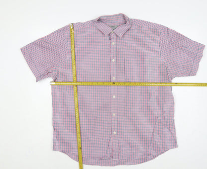 Marks & Spencer Men Multicoloured XL Classic Check Short Sleeve Shirt