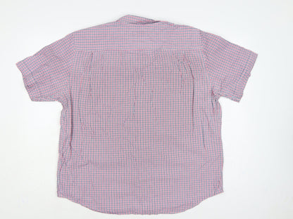 Marks & Spencer Men Multicoloured XL Classic Check Short Sleeve Shirt
