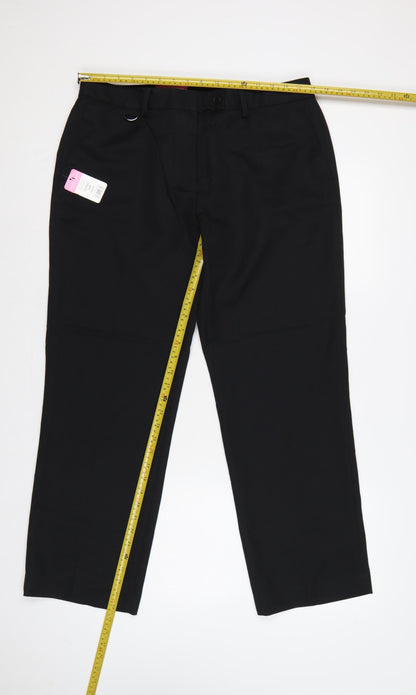 Brook Taverner Women's Black UK 16R Venus Straight Leg Work Trousers