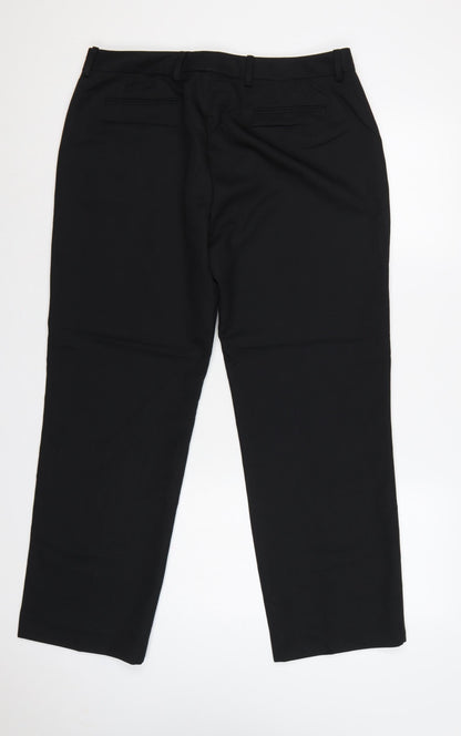 Brook Taverner Women's Black UK 16R Venus Straight Leg Work Trousers