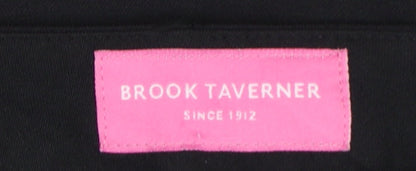 Brook Taverner Women's Black UK 16R Venus Straight Leg Work Trousers