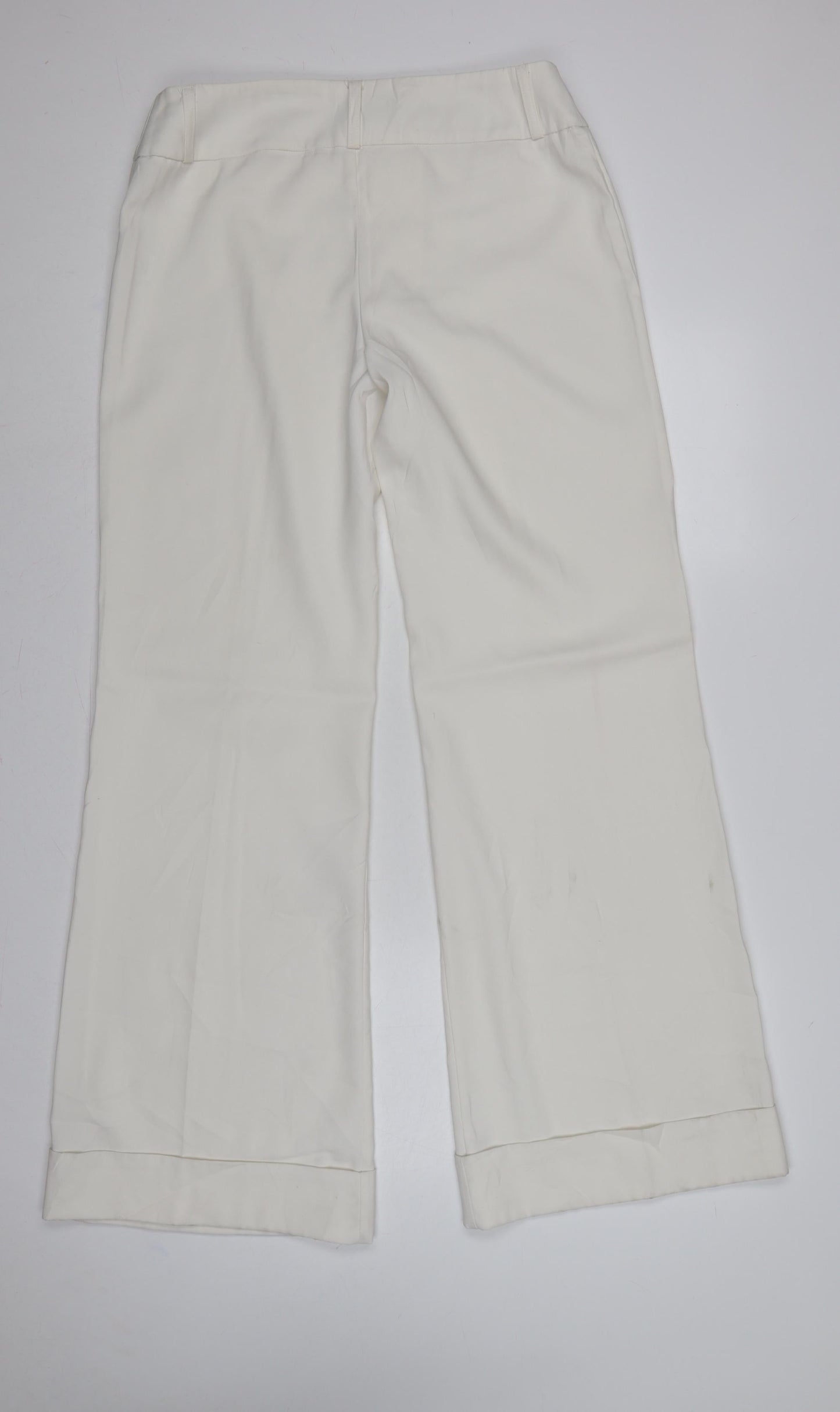 Tall The Look Women Ivory UK 14 Wide-Leg Dress Trousers Tall