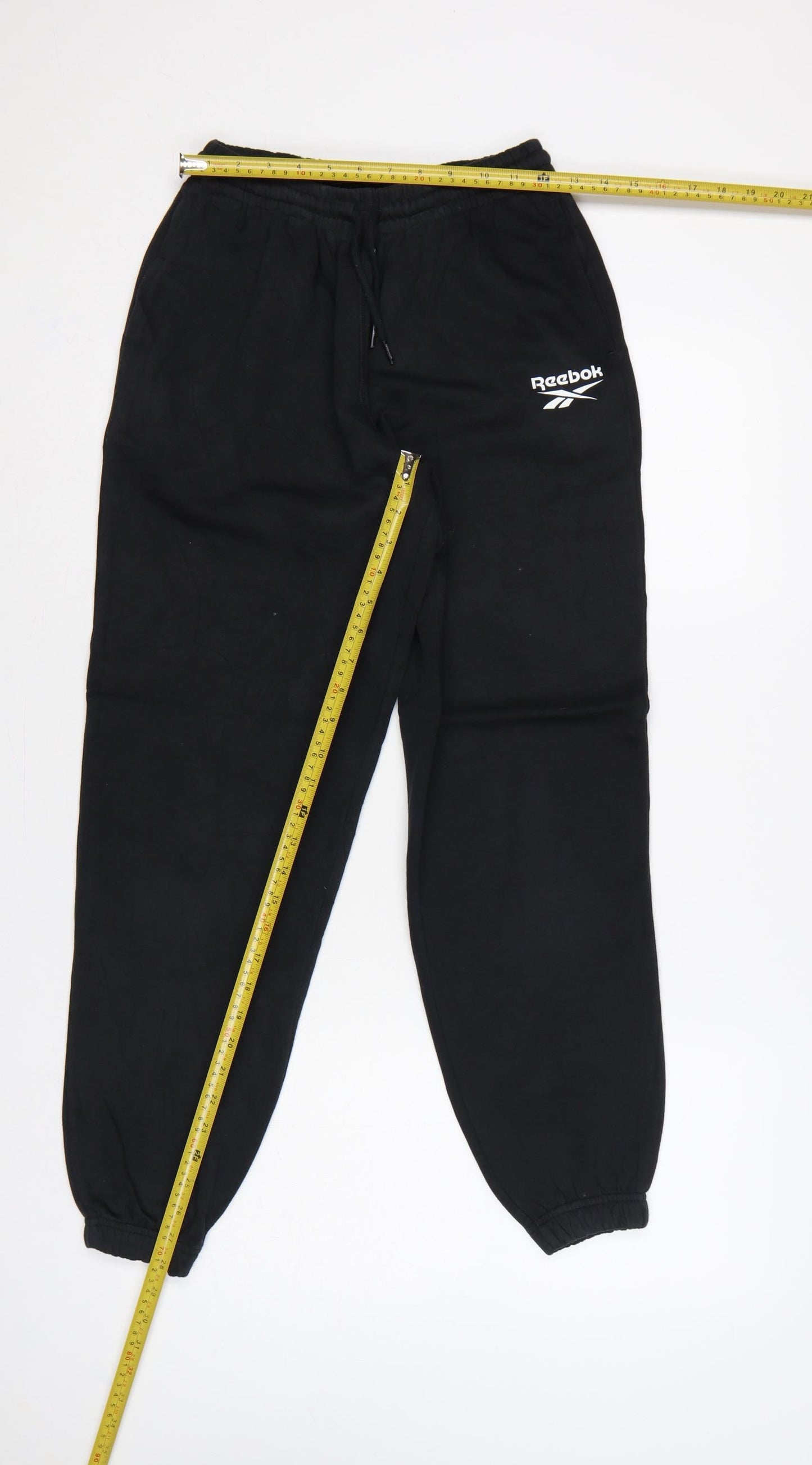 Reebok Women’s Black XS Logo Cuffed Jogger Sweatpants