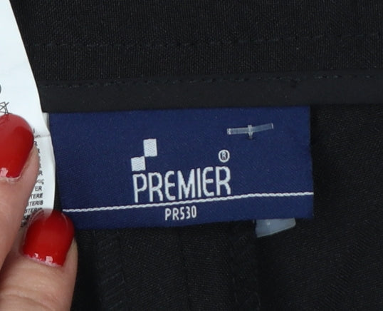 Premier Women’s Black Size 16R Straight Leg Workwear Trousers PR530