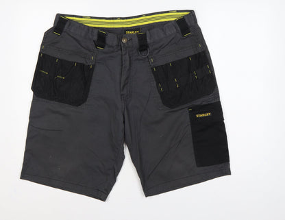 Stanley Men’s Grey 36 Cargo Workwear Shorts Multi Pocket