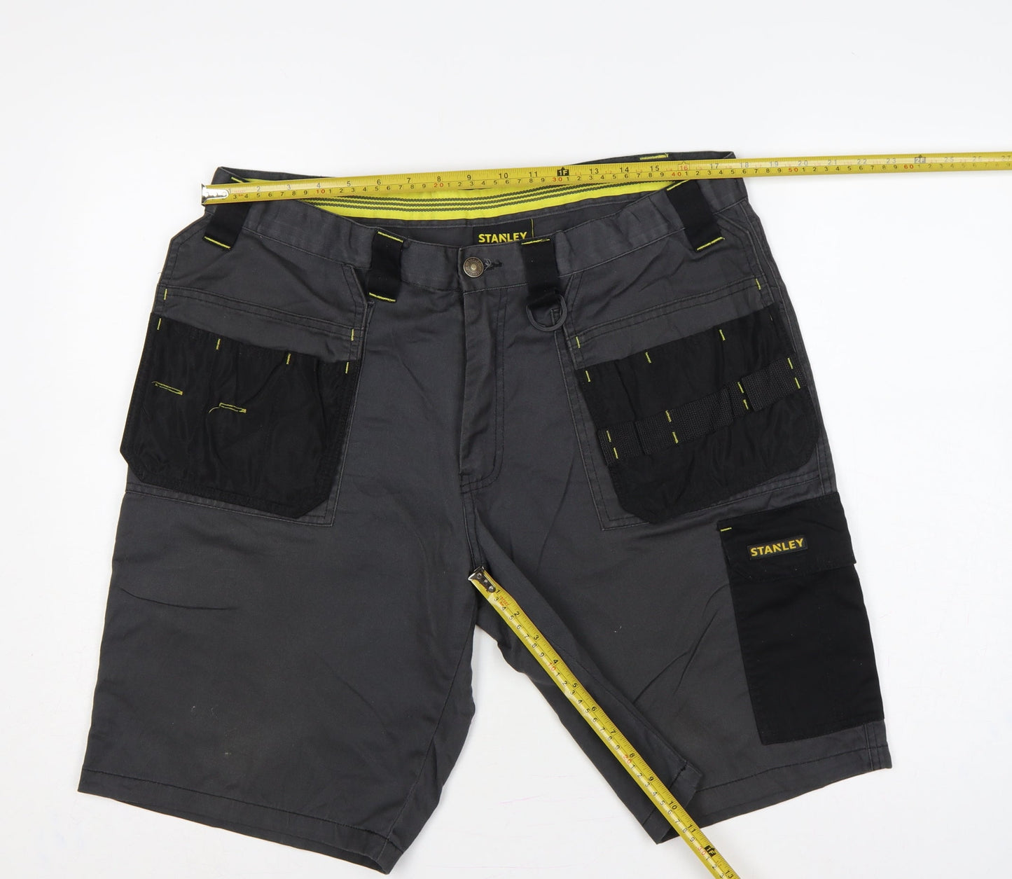 Stanley Men’s Grey 36 Cargo Workwear Shorts Multi Pocket