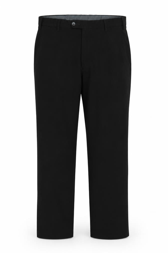 Marks and Spencer Men Black 36 Regular Straight Dress Trousers 36/29