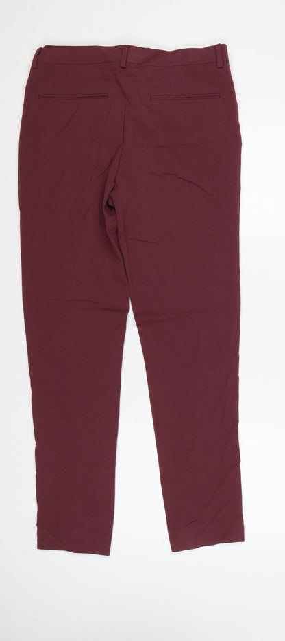 ASOS Men's Burgundy Red 32 Slim Tapered Dress Trousers 32L