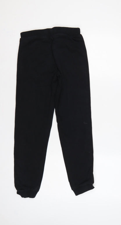 Pineapple Girls Black 11-12 Years Jogger Sweatpants Side Stripe
